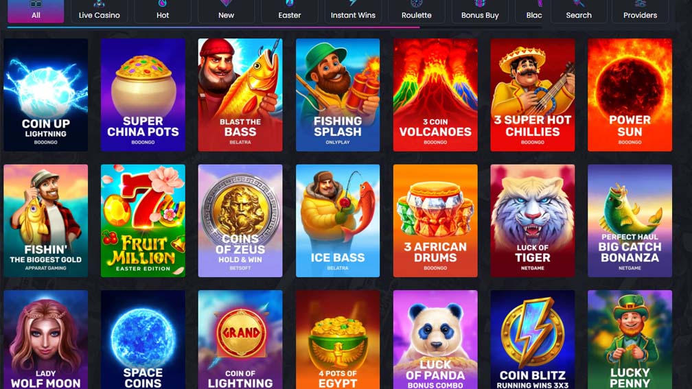 Britsino Casino games screenshot