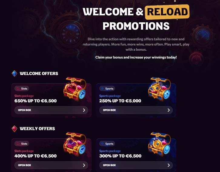 Chanze Casino bonuses screenshot