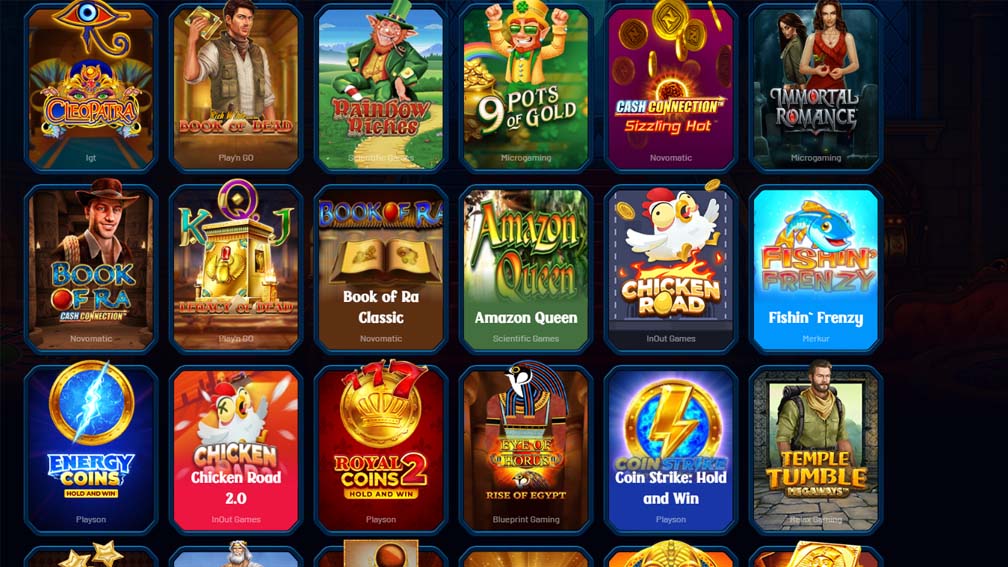 Dracula Casino games screenshot
