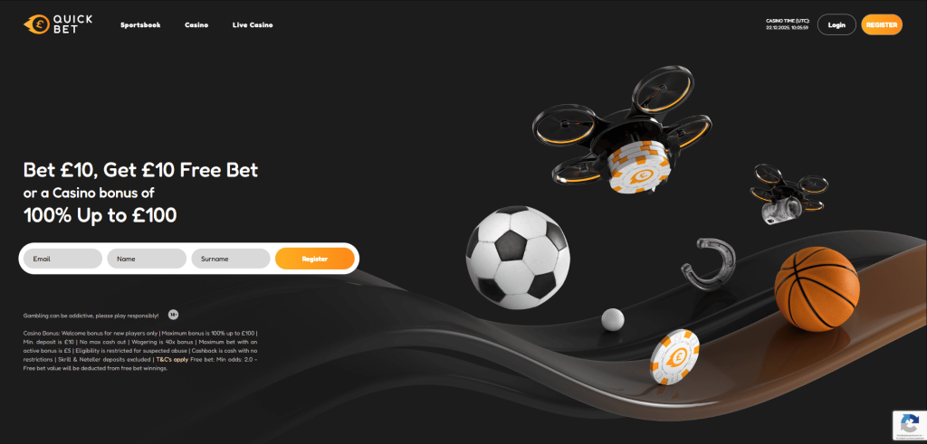 Quickbet UK Casino screenshot