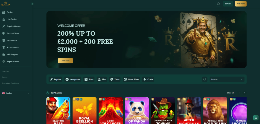 Royalen Casino screenshot