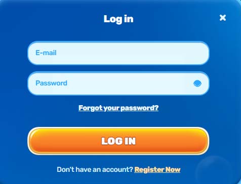 Spinfin casino login screenshot